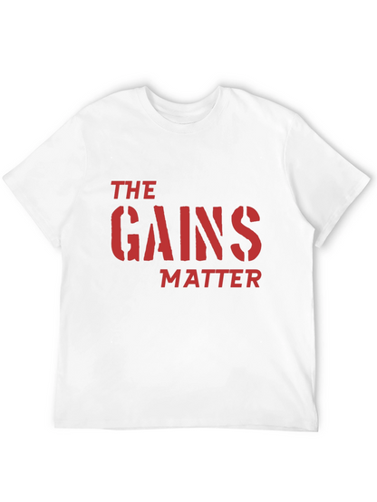 The Gains Matter Black T-Shirt