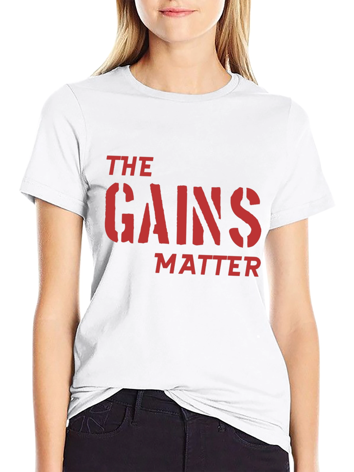 The Gains Matter Black T-Shirt