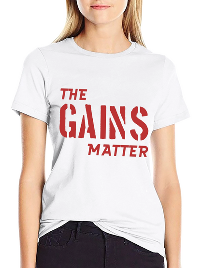 The Gains Matter Black T-Shirt