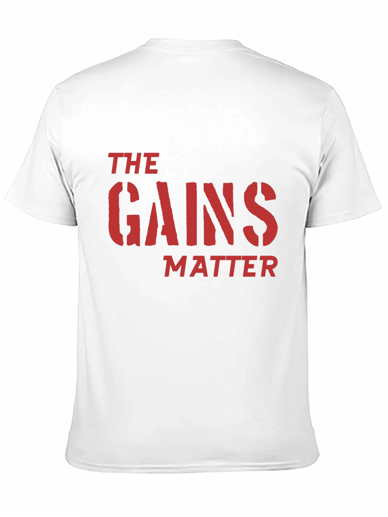 The Gains Matter Black T-Shirt