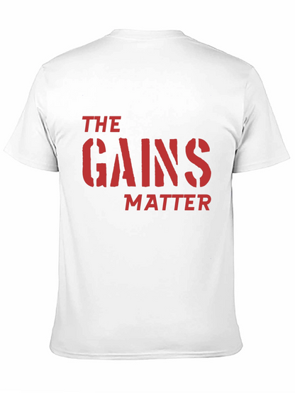 The Gains Matter Black T-Shirt