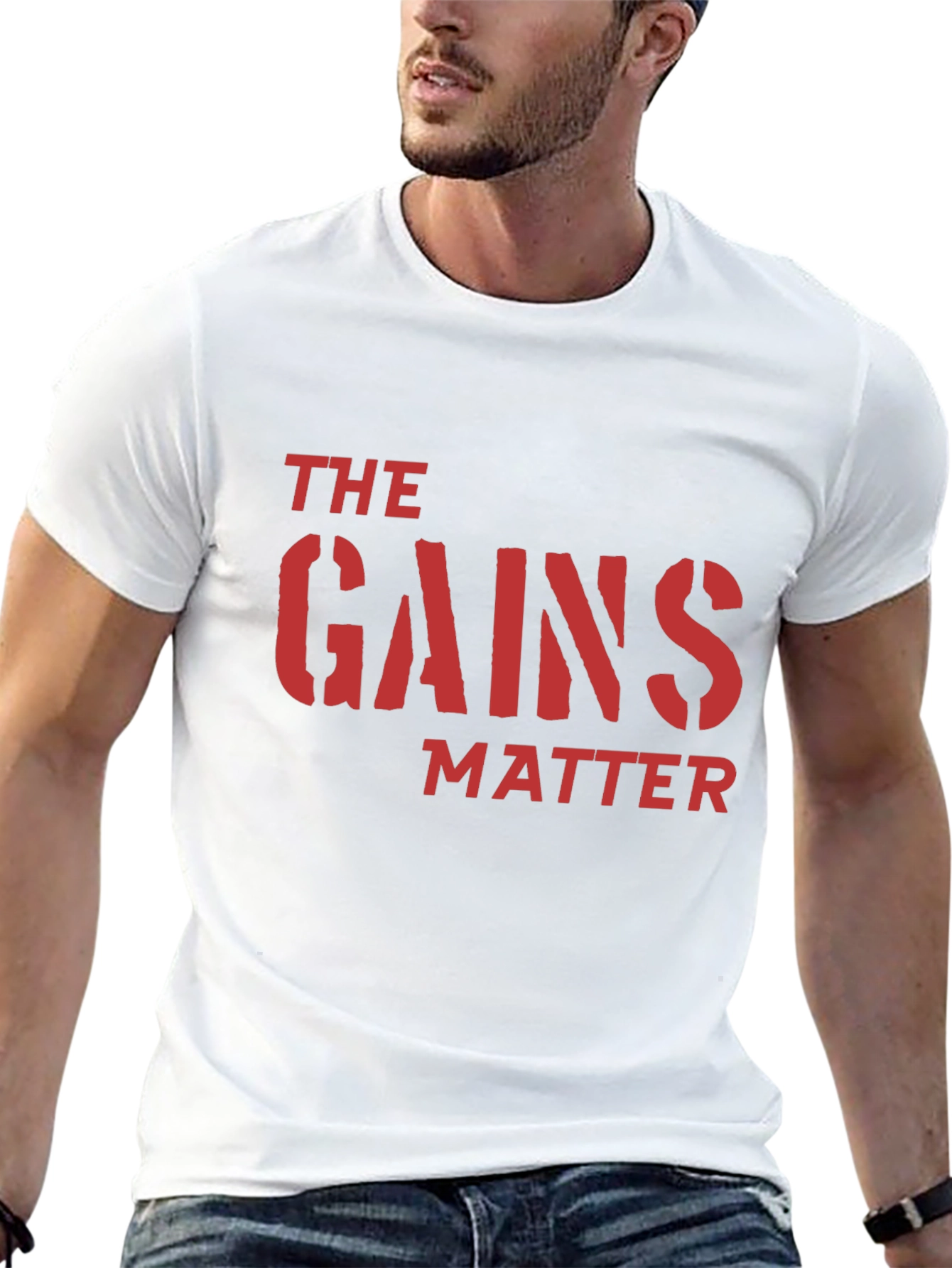 The Gains Matter Black T-Shirt
