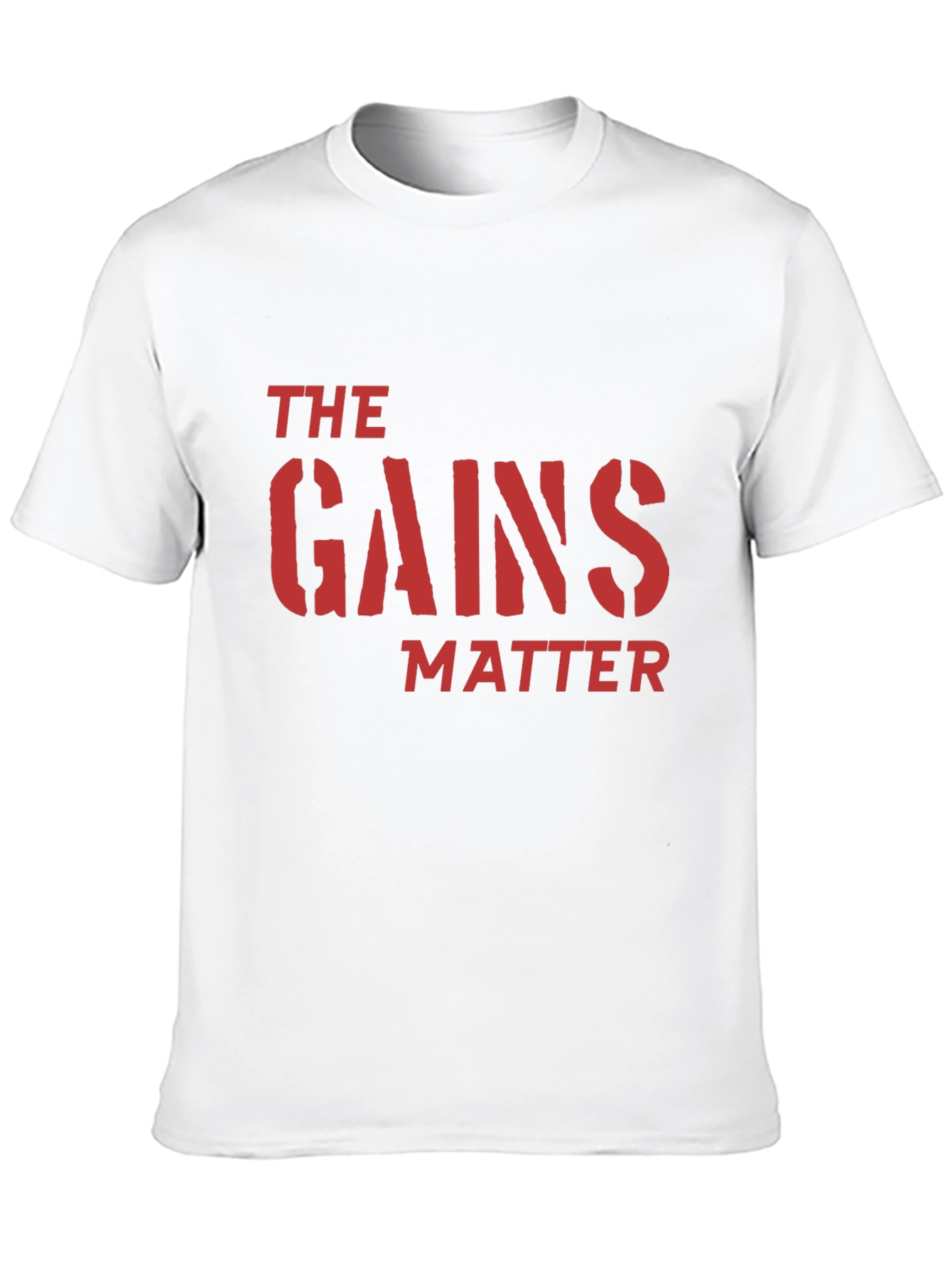 The Gains Matter Black T-Shirt