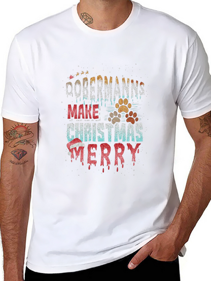 Dobermanns Make Christmas Merry T-Shirt