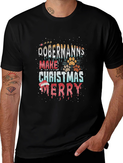 Dobermanns Make Christmas Merry T-Shirt