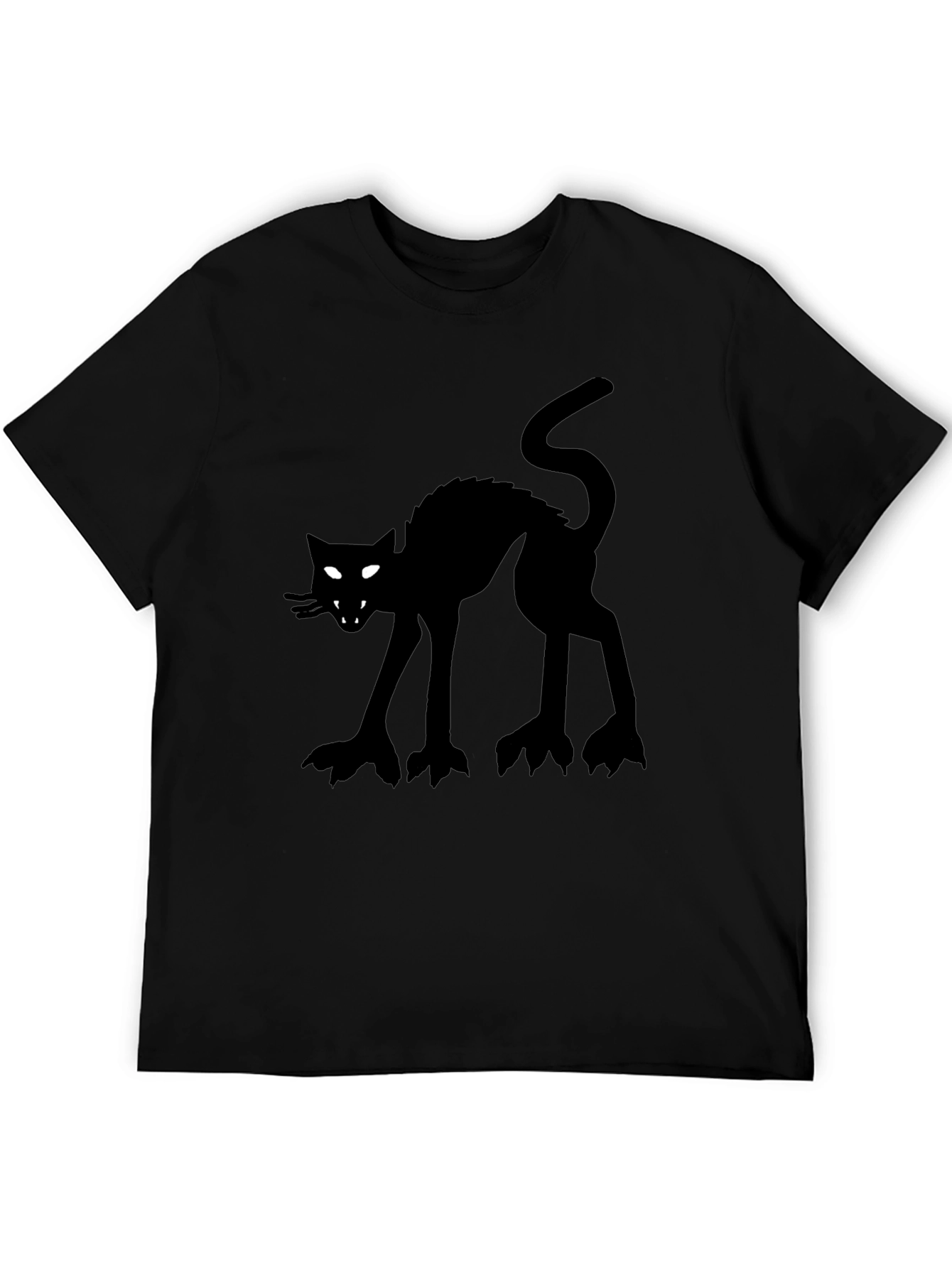 Scary Black Cat T-Shirt