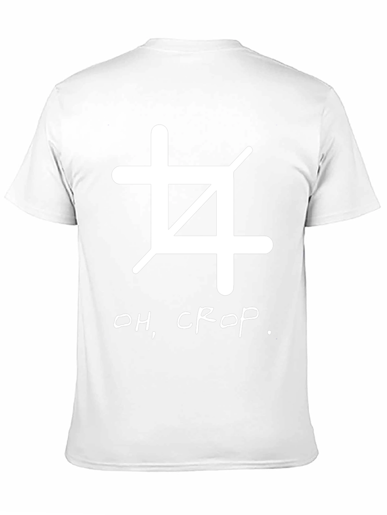 Oh Crop! Black Graphic Tee