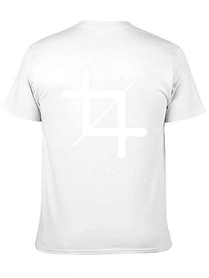 Oh Crop! Black Graphic Tee