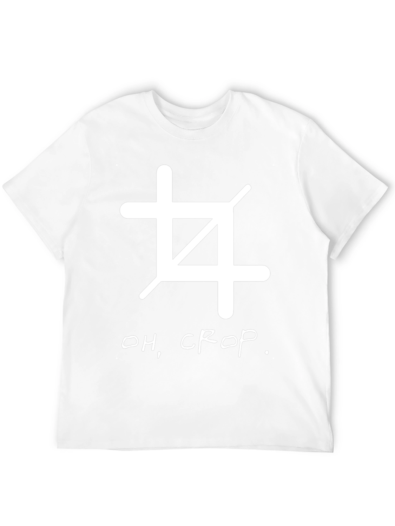 Oh Crop! Black Graphic Tee