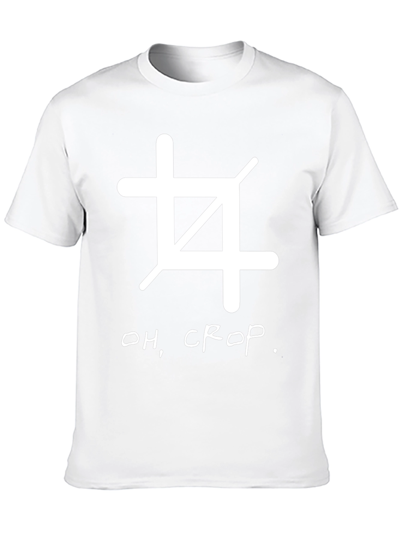 Oh Crop! Black Graphic Tee