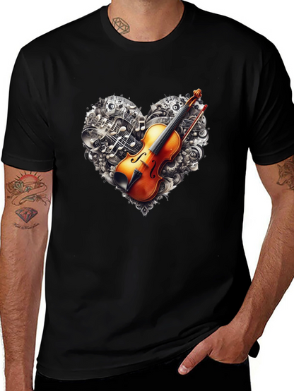 Violin Music Heart T-Shirt