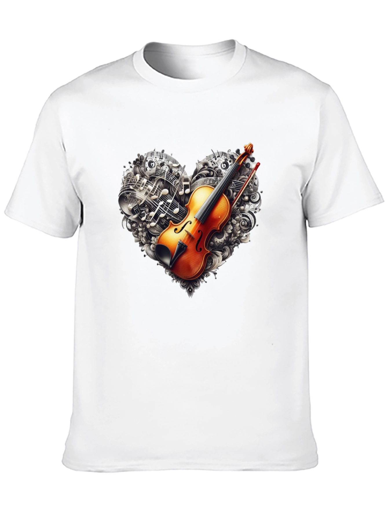 Violin Music Heart T-Shirt