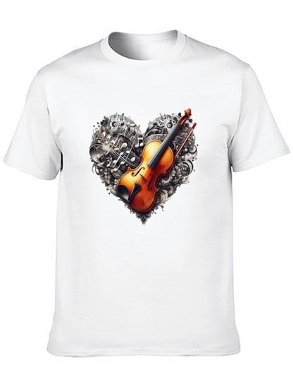 Violin Music Heart T-Shirt