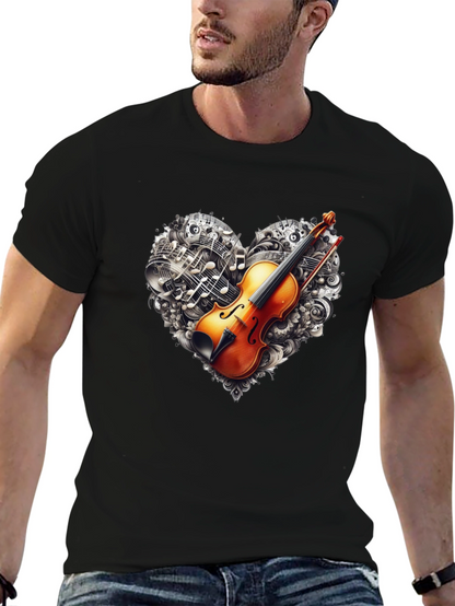 Violin Music Heart T-Shirt