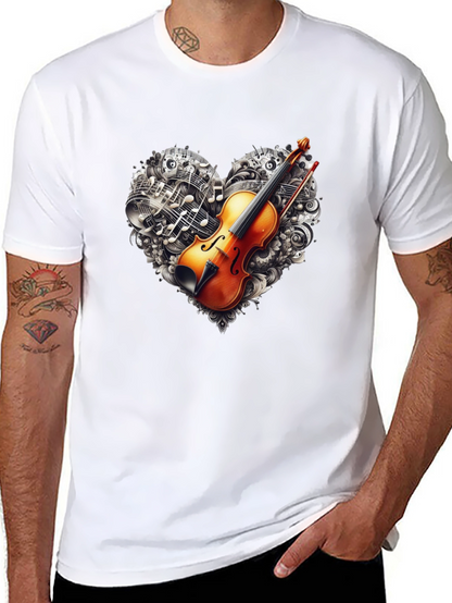 Violin Music Heart T-Shirt