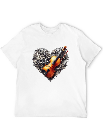 Violin Music Heart T-Shirt