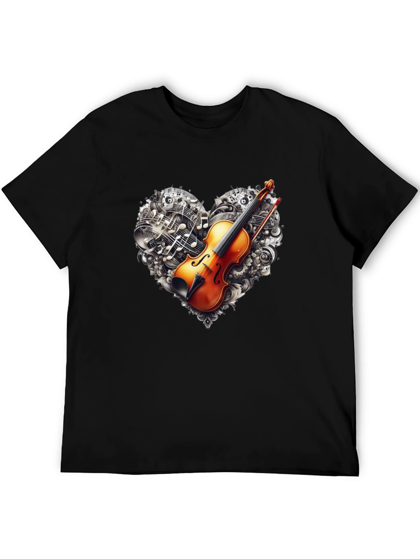Violin Music Heart T-Shirt