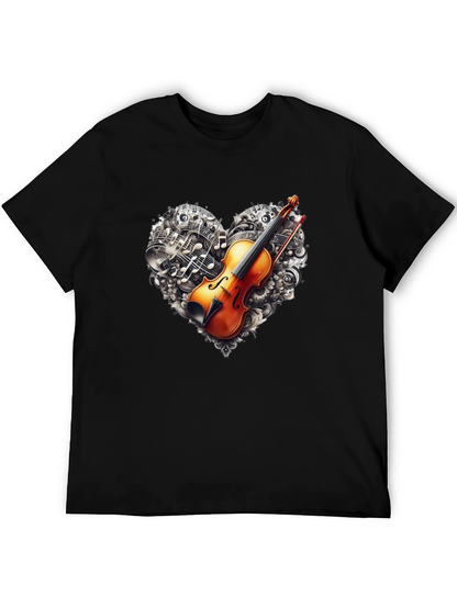 Violin Music Heart T-Shirt