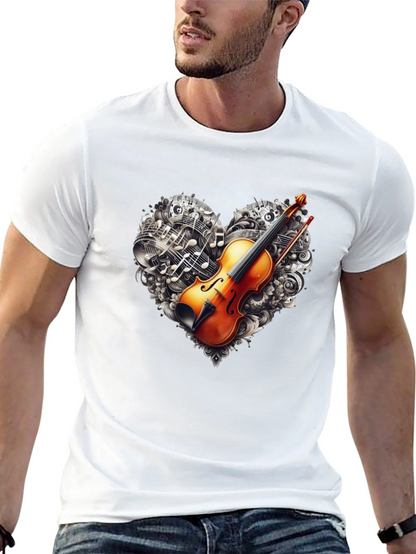 Violin Music Heart T-Shirt