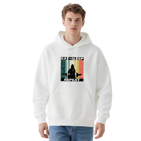 Eat Sleep Repeat Meditate Vintage Hoodie
