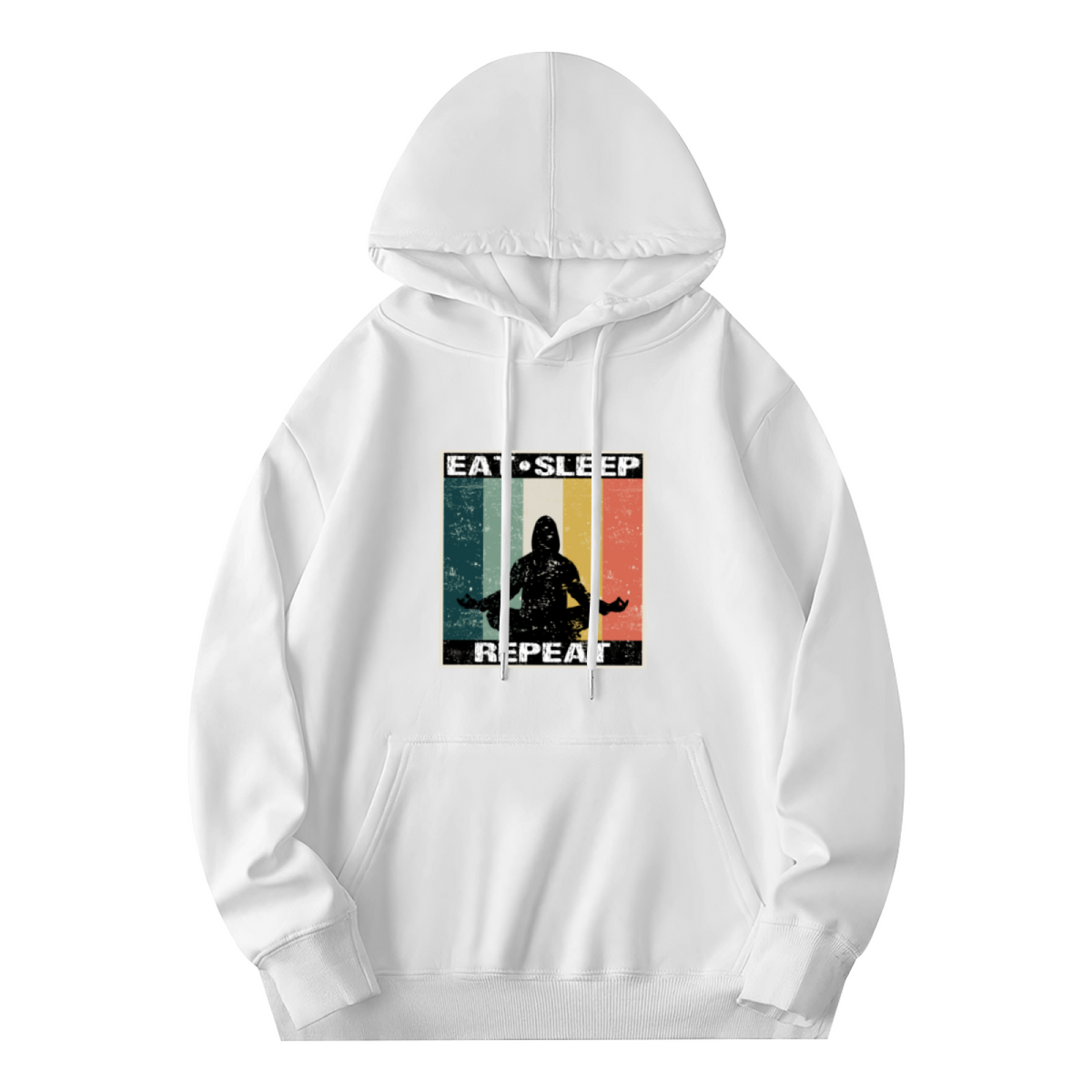 Eat Sleep Repeat Meditate Vintage Hoodie