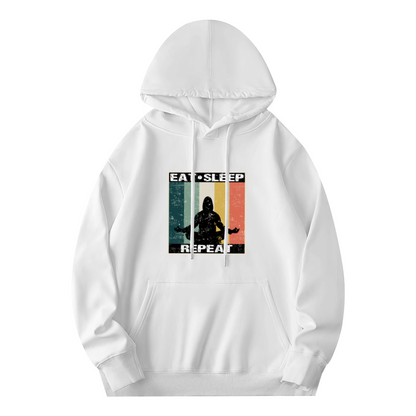 Eat Sleep Repeat Meditate Vintage Hoodie