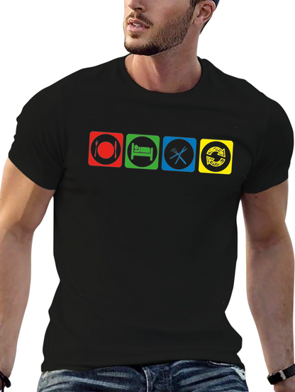 Eat Sleep Code Repeat Black T-Shirt