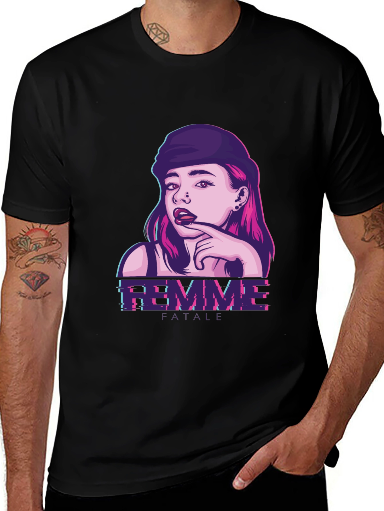 Femme Fatale Graphic Print T-Shirt