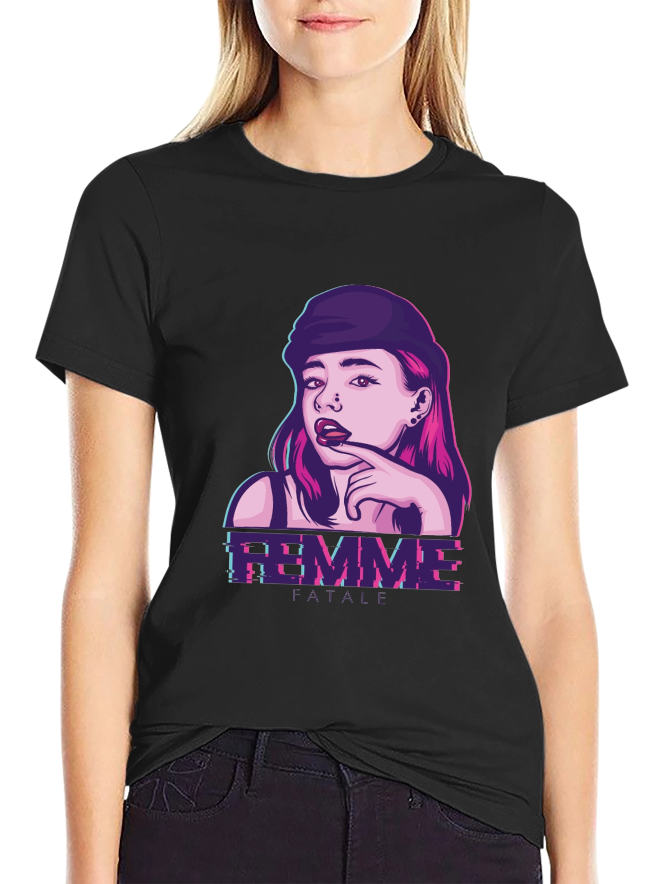 Femme Fatale Graphic Print T-Shirt