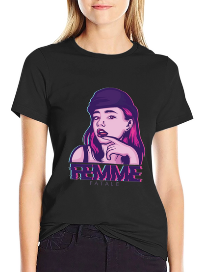 Femme Fatale Graphic Print T-Shirt