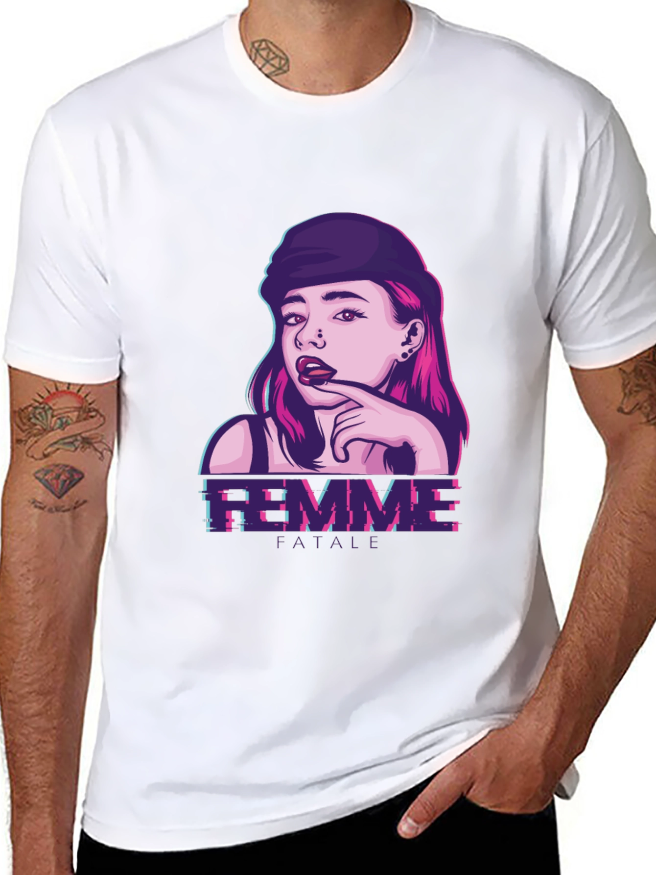 Femme Fatale Graphic Print T-Shirt