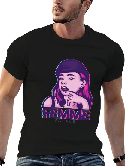 Femme Fatale Graphic Print T-Shirt