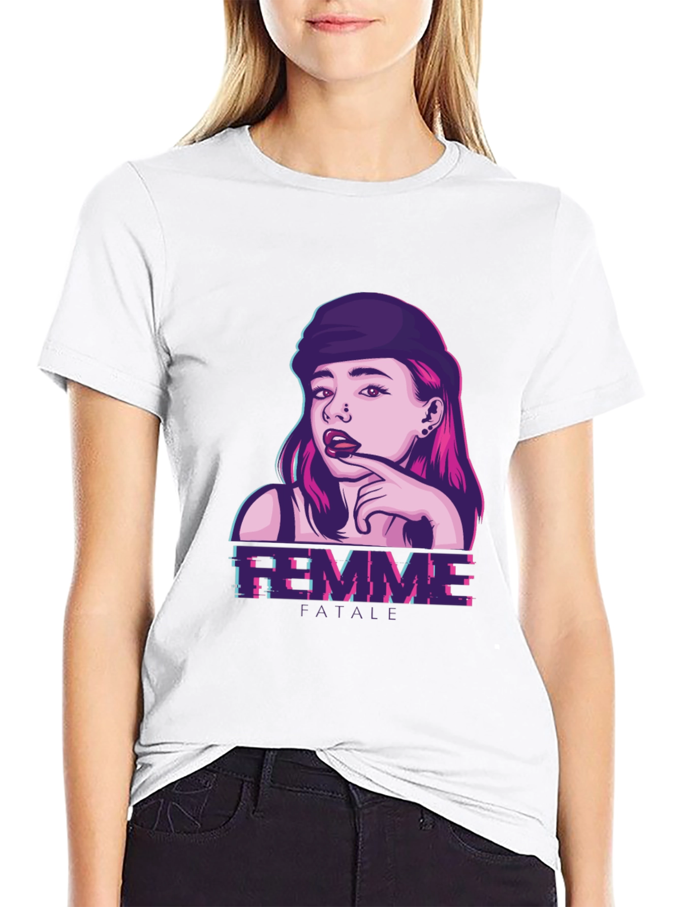 Femme Fatale Graphic Print T-Shirt