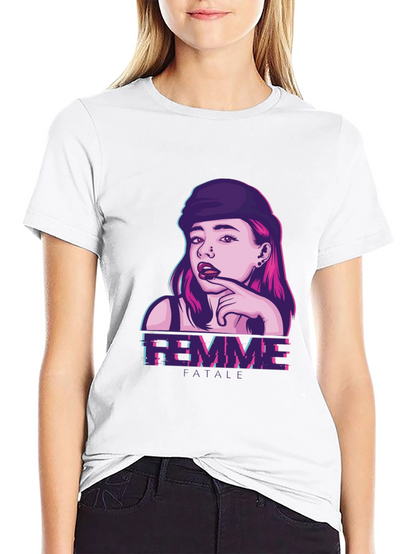 Femme Fatale Graphic Print T-Shirt