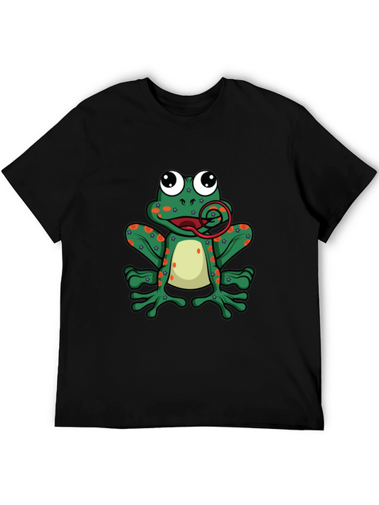 Funny Frog Tongue Out Graphic T-Shirt