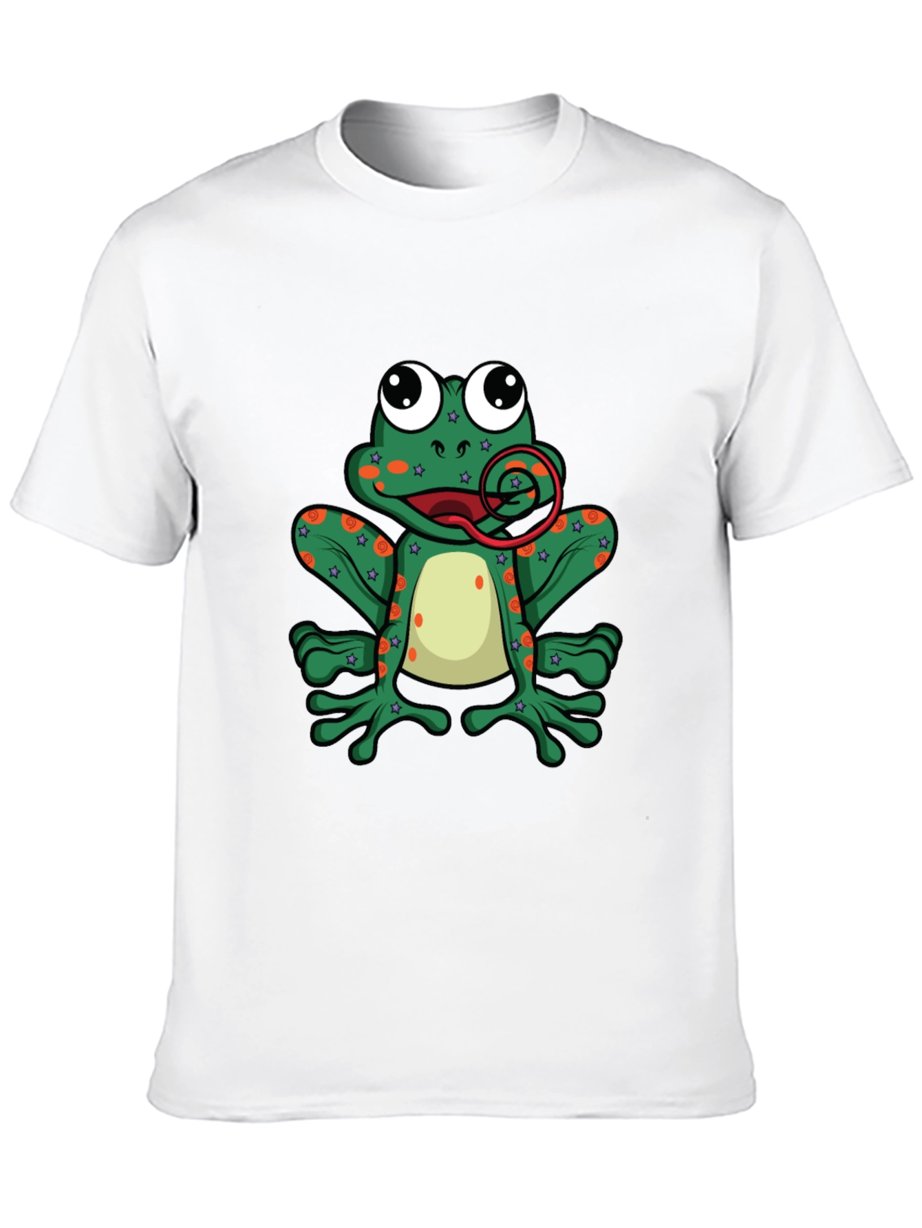 Funny Frog Tongue Out Graphic T-Shirt