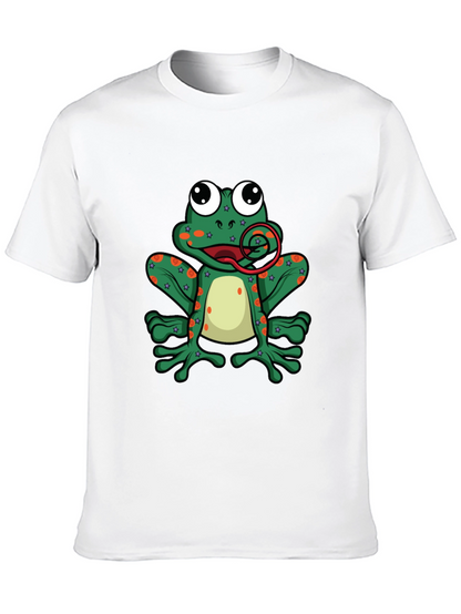 Funny Frog Tongue Out Graphic T-Shirt