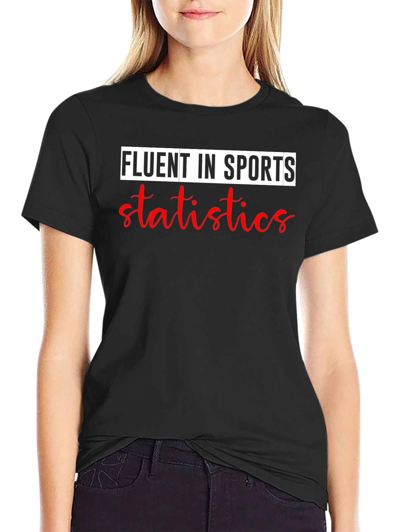 Fluent In Sports Statistics Graphic T-Shirt