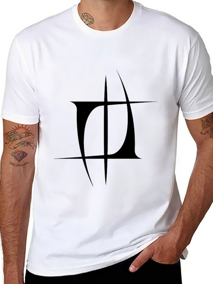 Abstract Graphic Black T-Shirt - Modern Design