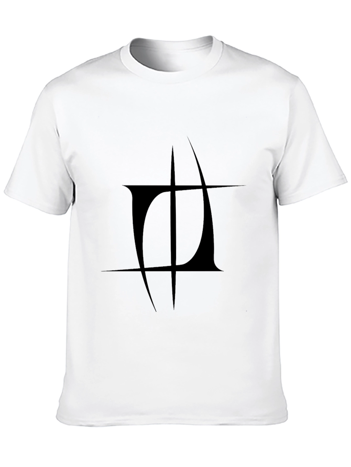 Abstract Graphic Black T-Shirt - Modern Design