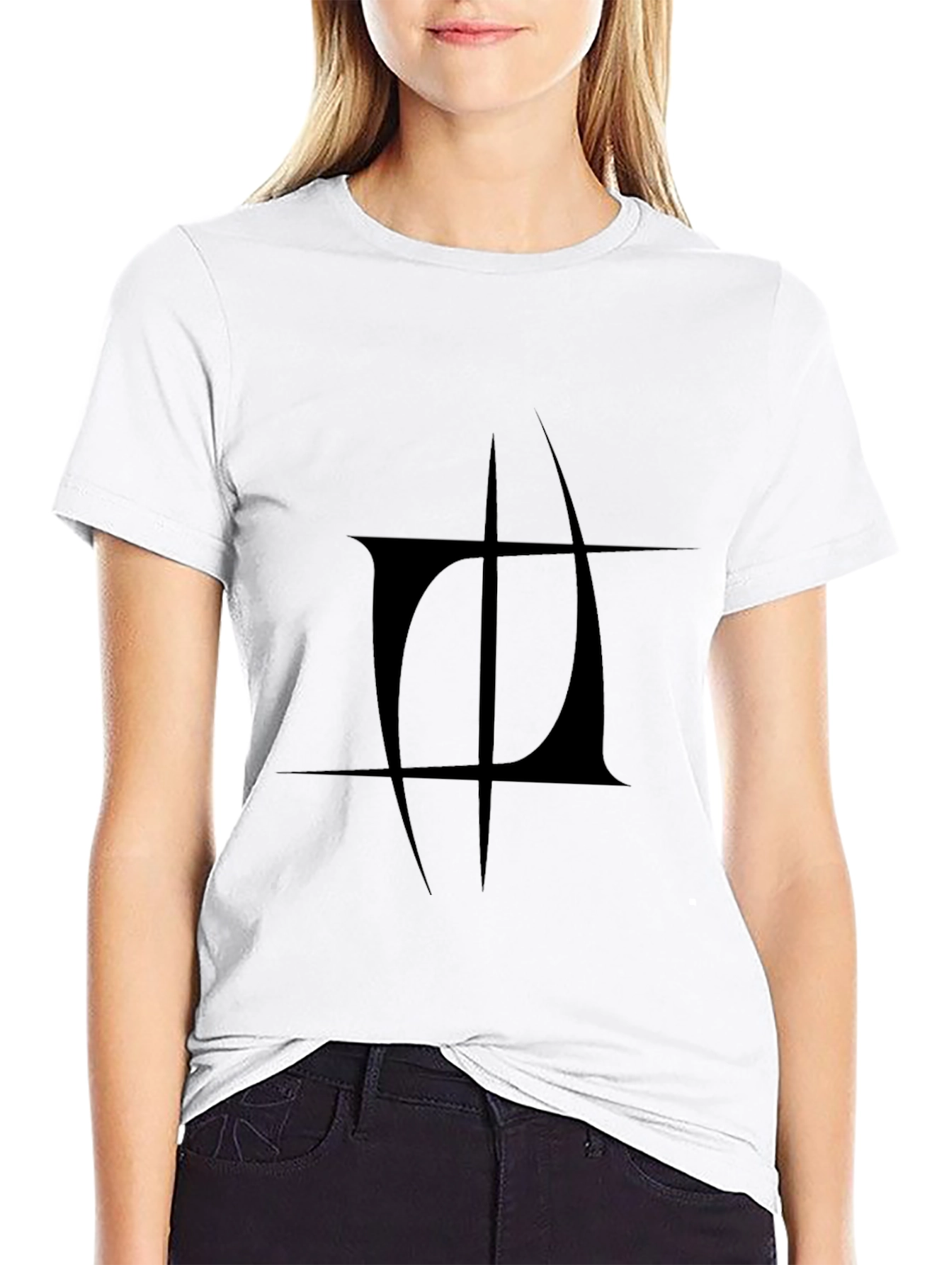Abstract Graphic Black T-Shirt - Modern Design