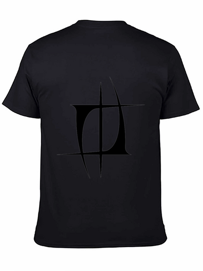 Abstract Graphic Black T-Shirt - Modern Design