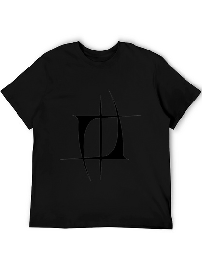 Abstract Graphic Black T-Shirt - Modern Design
