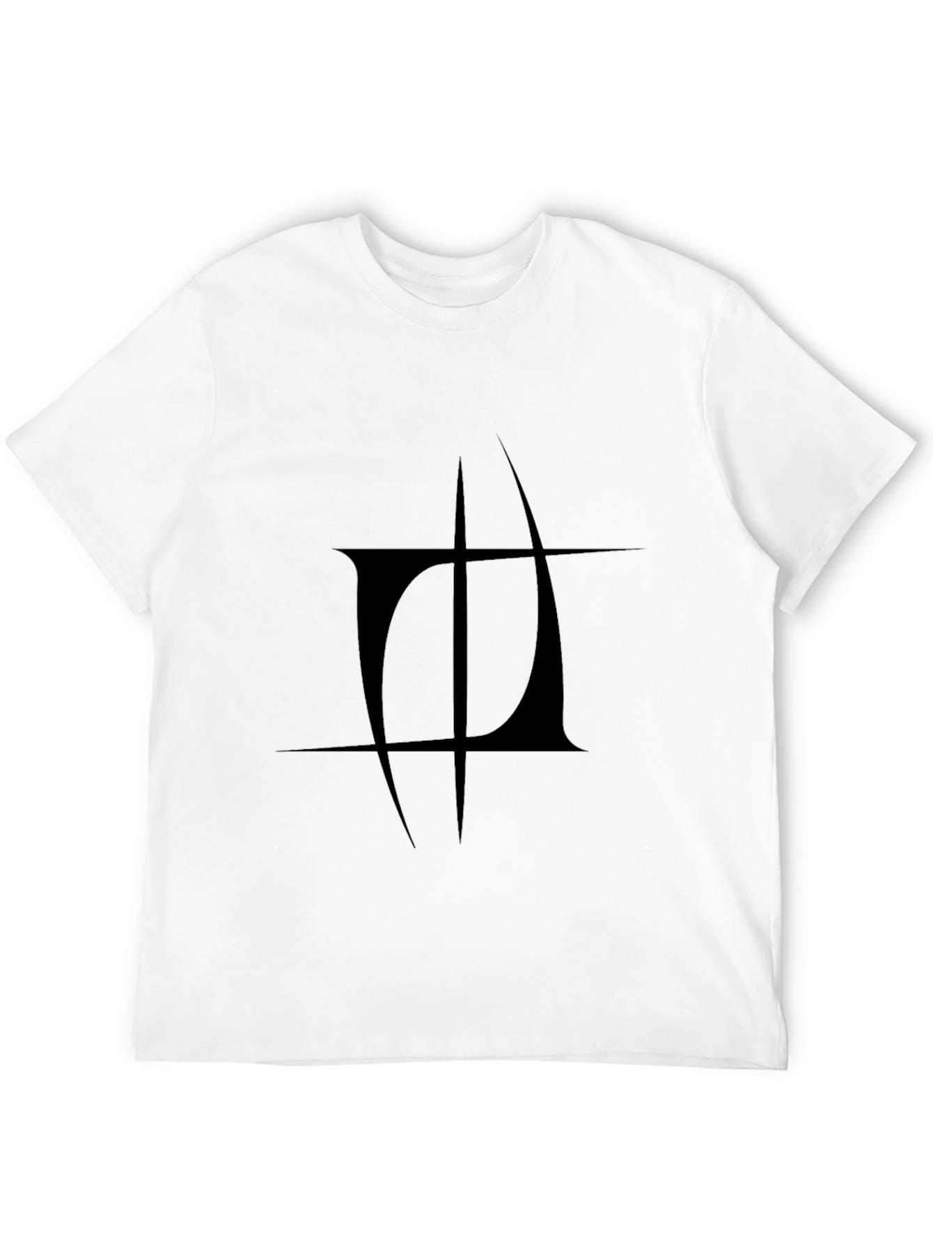 Abstract Graphic Black T-Shirt - Modern Design