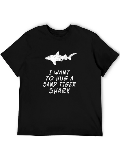 Sand Tiger Shark Lover Black Tee