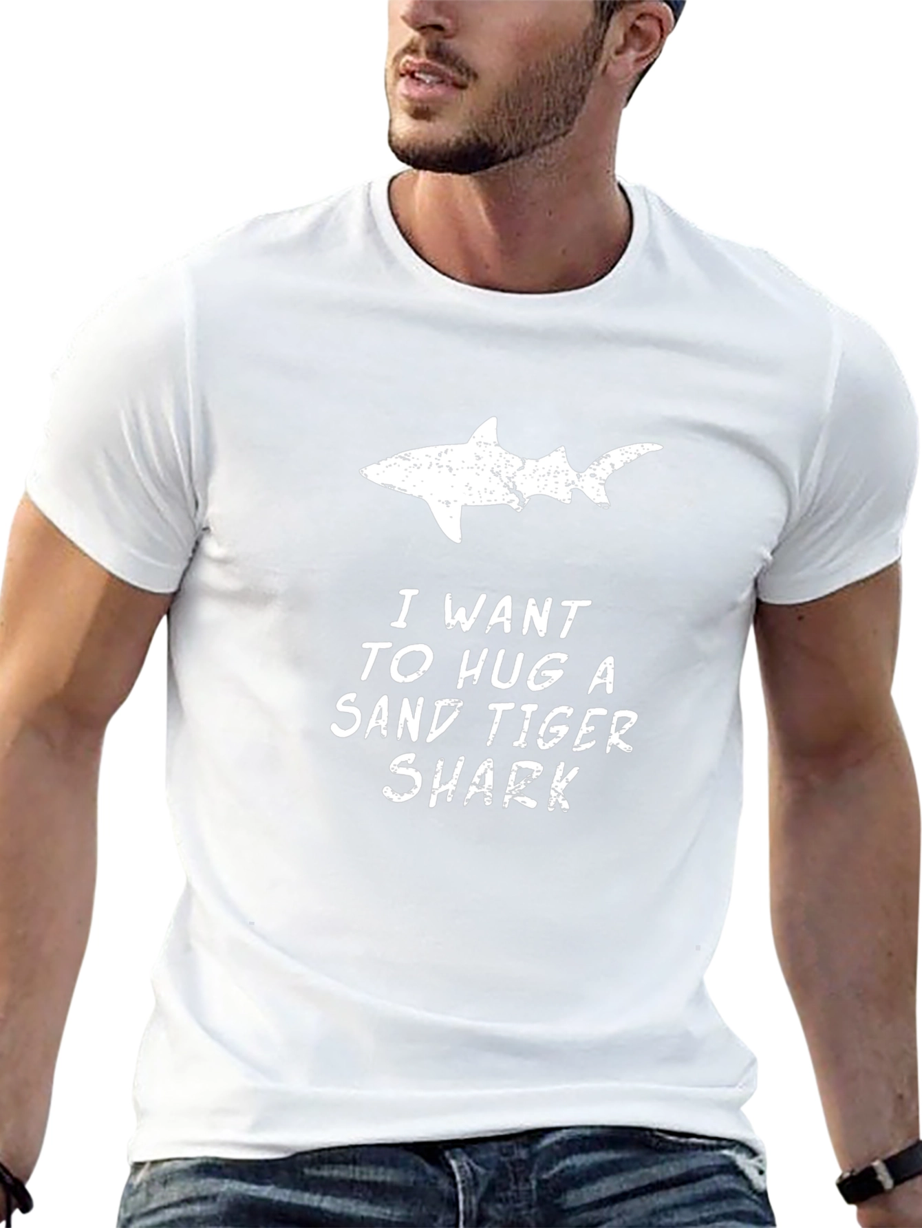 Sand Tiger Shark Lover Black Tee