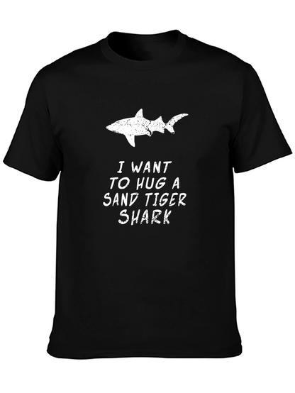 Sand Tiger Shark Lover Black Tee