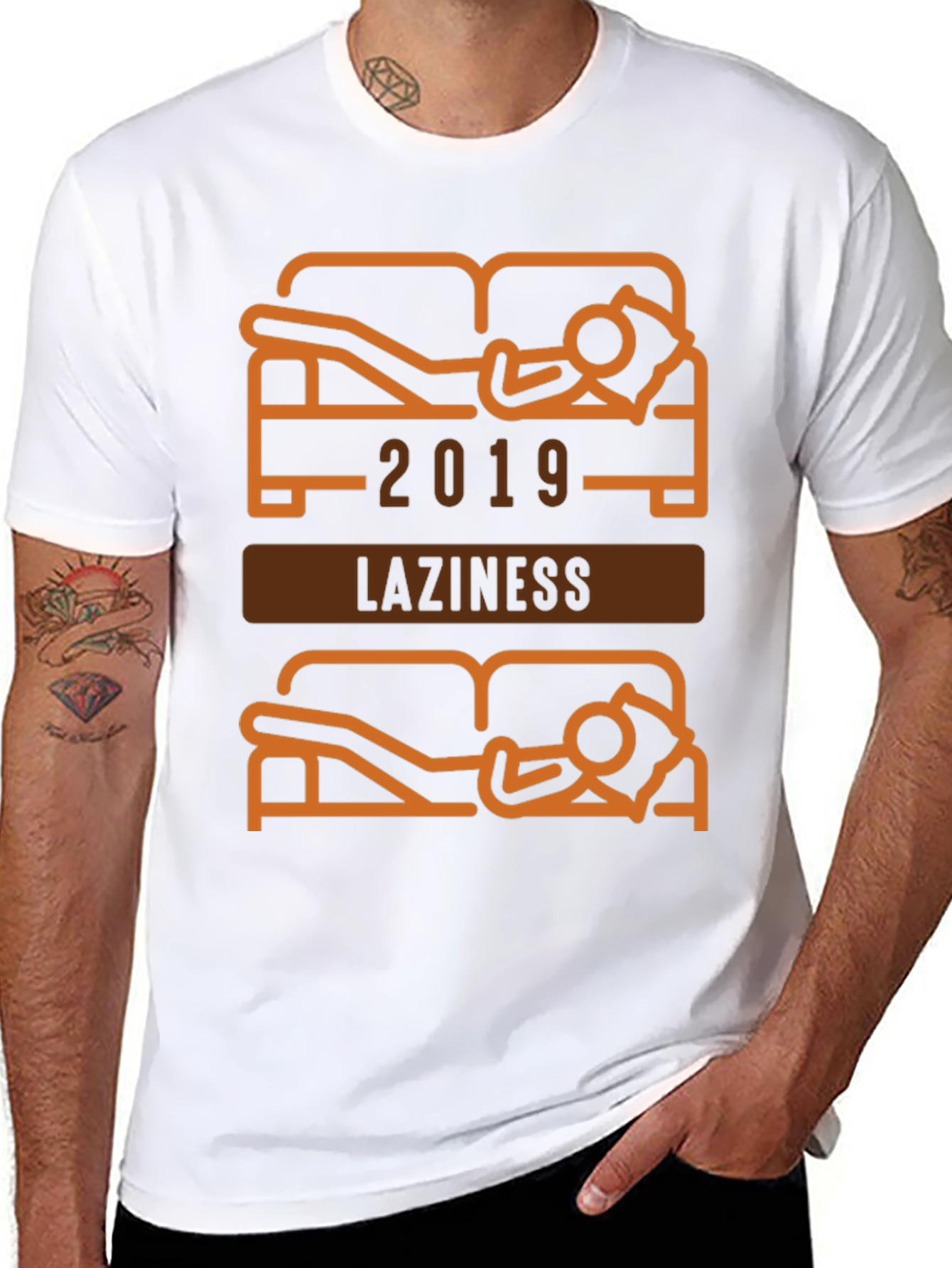 Funny Laziness 2019 Graphic T-Shirt