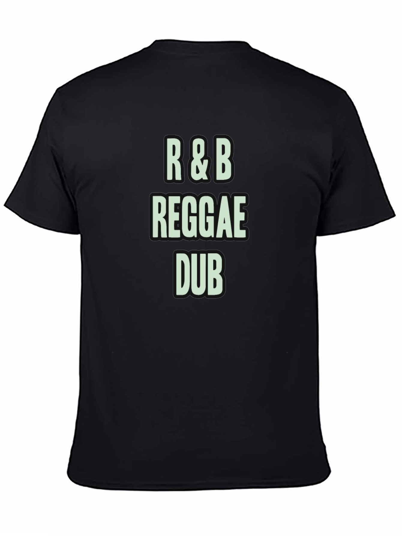 R&B Reggae Dub Black Graphic T-Shirt