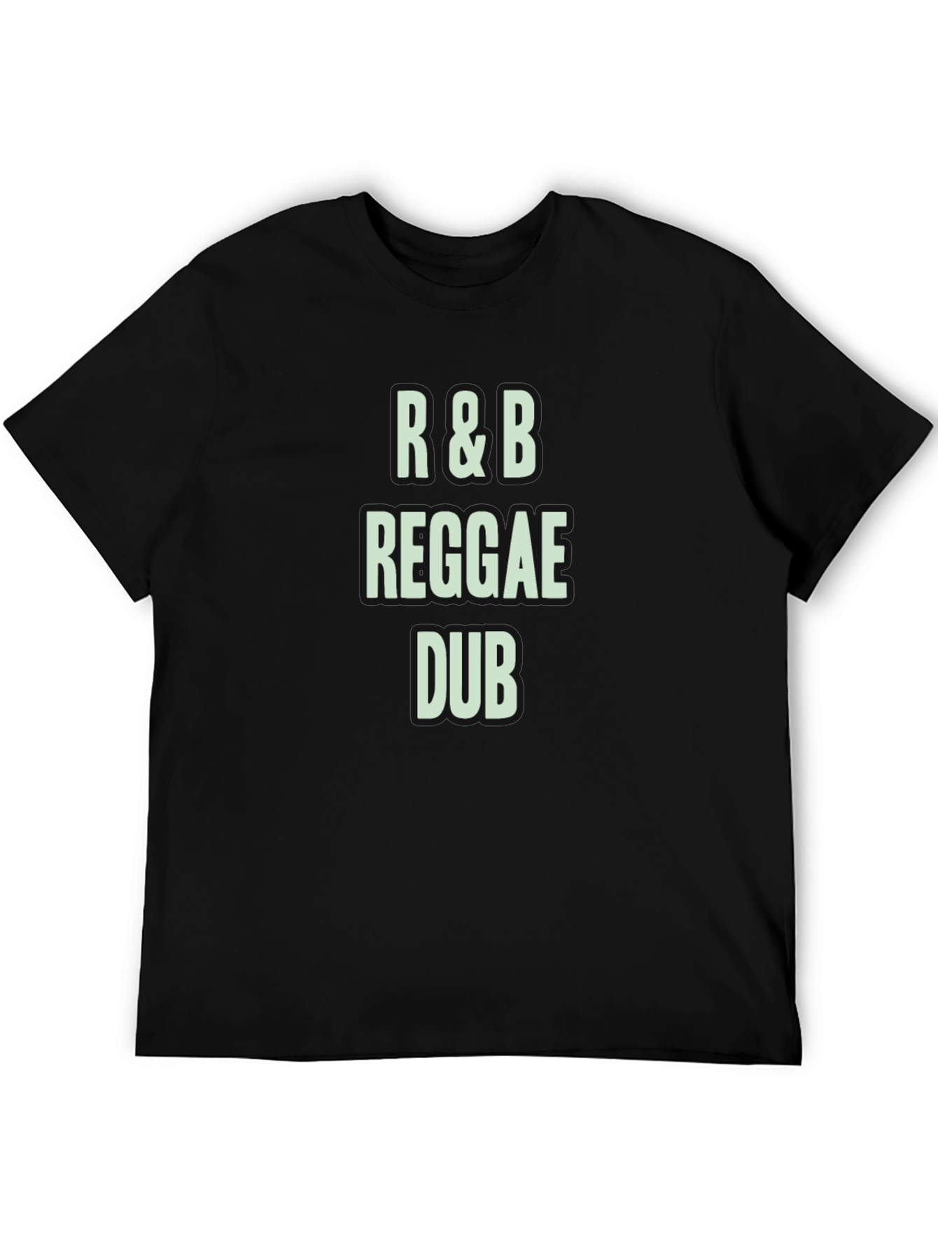 R&B Reggae Dub Black Graphic T-Shirt